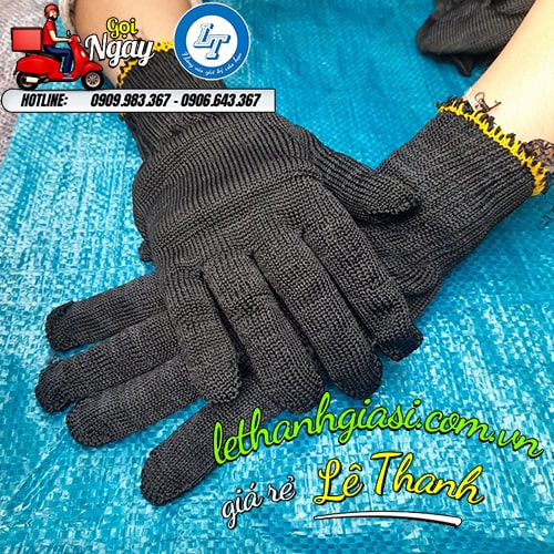 >>găng tay len poly màu đen<< >>găng tay len poly màu đen<<