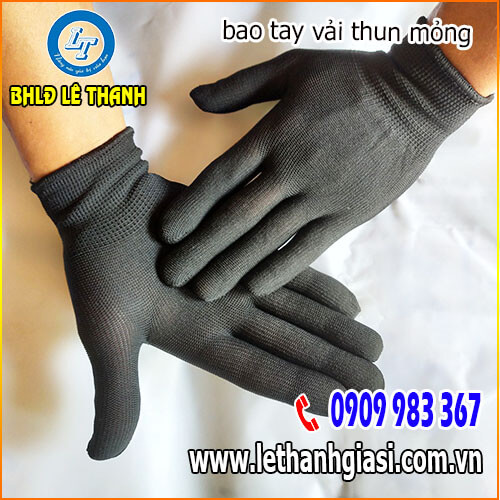 Bao tay vải thun mỏng Bao tay vải thun mỏng