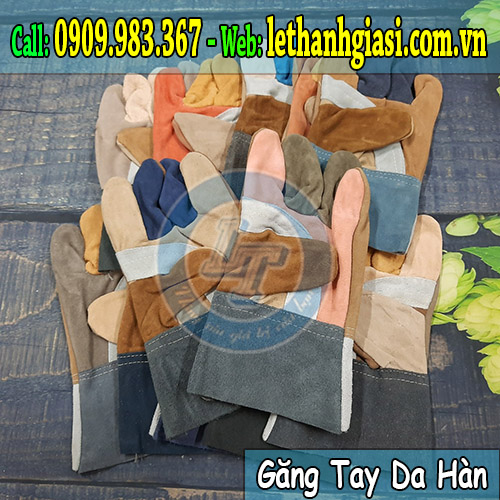 găng tay da hàn sử dụng phổ biến trong cơ khí, đóng tàu da hàn