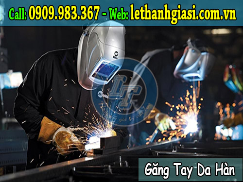 găng tay da hàn sử dụng phổ biến trong cơ khí, đóng tàu da hàn
