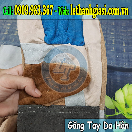 găng tay da hàn sử dụng phổ biến trong cơ khí, đóng tàu da hàn