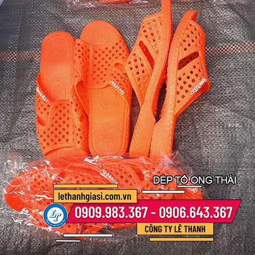 Trùm buôn dép tổ ong đỏ cam giá sỉ Trùm buôn dép tổ ong đỏ cam giá sỉ