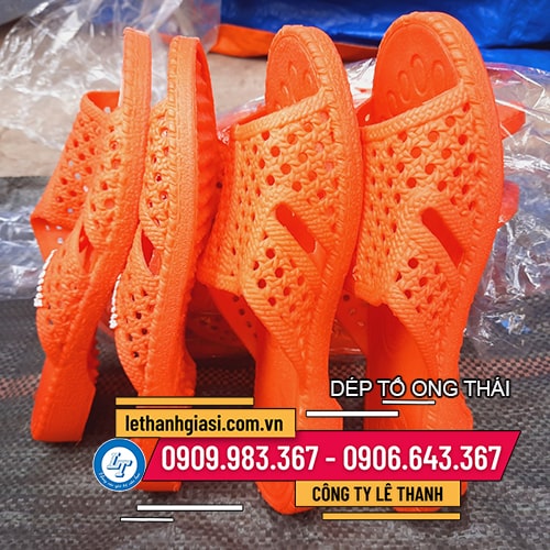 Trùm buôn dép tổ ong đỏ cam giá sỉ Trùm buôn dép tổ ong đỏ cam giá sỉ