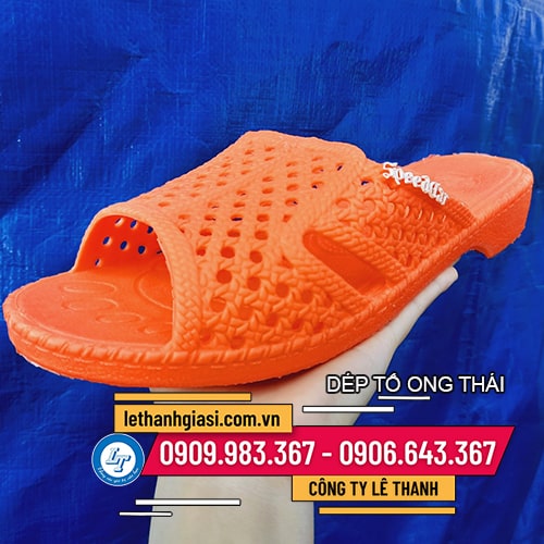 Trùm buôn dép tổ ong đỏ cam giá sỉ Trùm buôn dép tổ ong đỏ cam giá sỉ