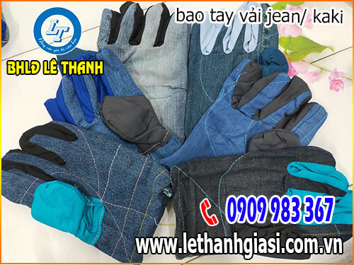 Găng tay bảo hộ vải jean Găng tay bảo hộ vải jean