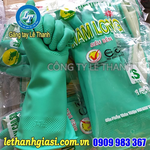 Bỏ mối găng tay cao su Nam Long dùng rửa chén Găng tay cao su Nam Long