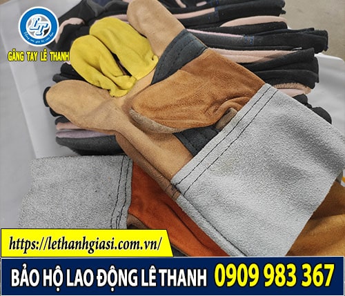 Cung cấp găng tay da hàn chịu nhiệt giá rẻ TPHCM Găng tay da hàn cổ ngắn