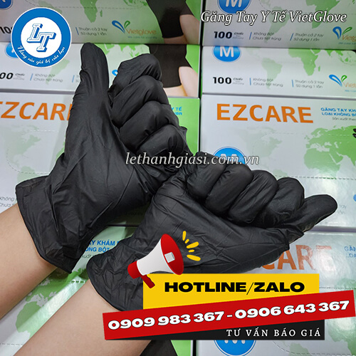 Găng tay y tế Vietglove giá rẻ màu đen 2 Găng tay y tế Vietglove giá rẻ màu đen 2