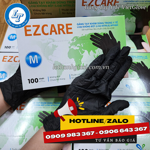 Găng tay y tế Vietglove giá rẻ màu đen 4 Găng tay y tế Vietglove giá rẻ màu đen 4