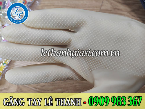 Găng tay cao su đông cầu vồng giá rẻ số 1 TPHCM Găng tay cao su đông cầu vồng có các hạt nhám lòng bàn tay