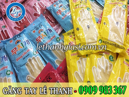 Găng tay cao su đông cầu vồng giá rẻ số 1 TPHCM Găng tay cao su đông cầu vồng nhiều màu sắc