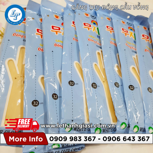 găng tay cao su nếp nhăn đông cầu vồng giá rẻ màu kem, hồng 3 găng tay cao su nếp nhăn đông cầu vồng giá rẻ màu kem, hồng 3