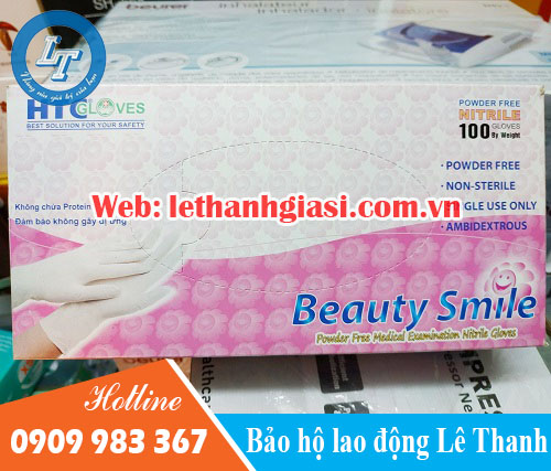 Găng tay y tế HTC Nitrile màu trắng không bột 4 Găng tay y tế HTC Nitrile màu trắng không bột 4
