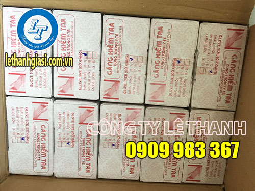 Găng tay kiểm tra dùng trong y tế nhiều size, giá siêu sỉ rẻ Găng tay kiểm tra y tế được đóng thành từng hộp
