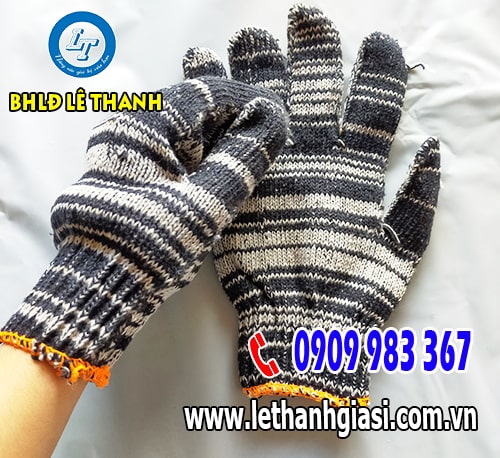 Găng tay len muối tiêu