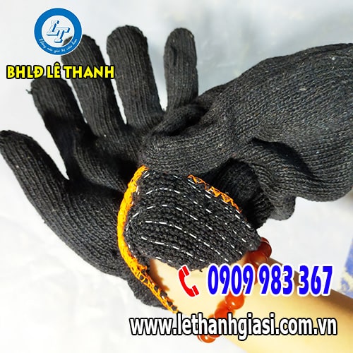 Găng tay len xám đen