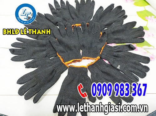 Găng tay len xám đen