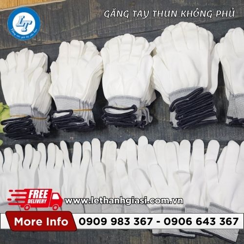 găng tay thun không phủ phòng sạch giá sỉ rẻ viền đen 3 găng tay thun không phủ phòng sạch giá sỉ rẻ viền đen 3