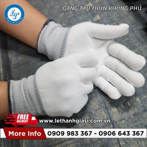 găng tay thun không phủ phòng sạch giá sỉ rẻ viền đen 4 găng tay thun không phủ phòng sạch giá sỉ rẻ viền đen 4