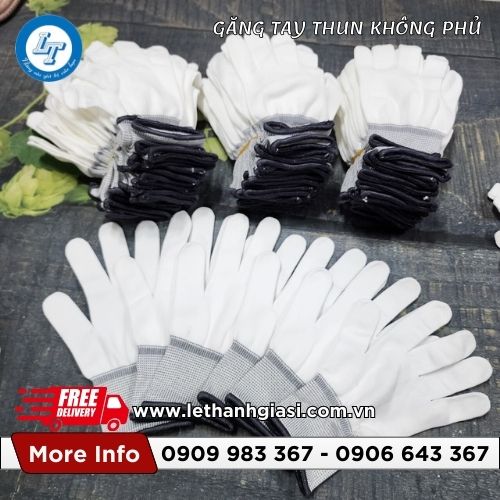 găng tay thun không phủ phòng sạch giá sỉ rẻ viền đen 1 găng tay thun không phủ phòng sạch giá sỉ rẻ viền đen 1
