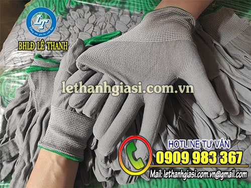 Xưởng bao tay vải thun mỏng TPHCM Găng tay vải mỏng màu xám