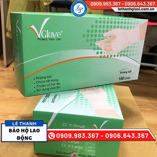 Găng tay không bột Vglove vàng nhạt giá rẻ Găng tay không bột Vglove vàng nhạt giá rẻ