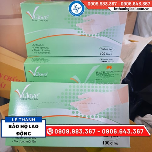 Găng tay không bột Vglove vàng nhạt giá rẻ Găng tay không bột Vglove vàng nhạt giá rẻ