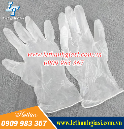 Găng tay y tế Vinyl trắng không bột 6 Găng tay y tế Vinyl trắng không bột 6