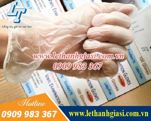 Găng tay y tế Vinyl trắng không bột 4 Găng tay y tế Vinyl trắng không bột 4