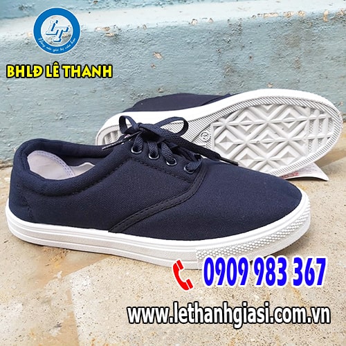 Giày asia xanh cột dây