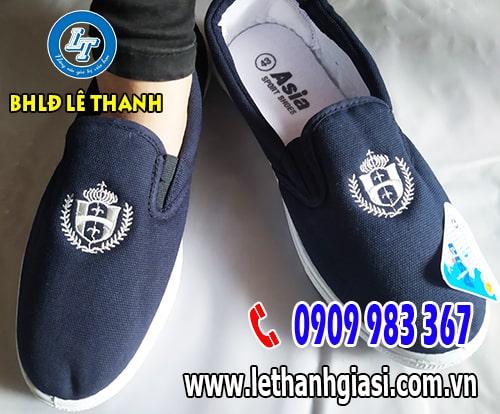 Giày lười asia xanh