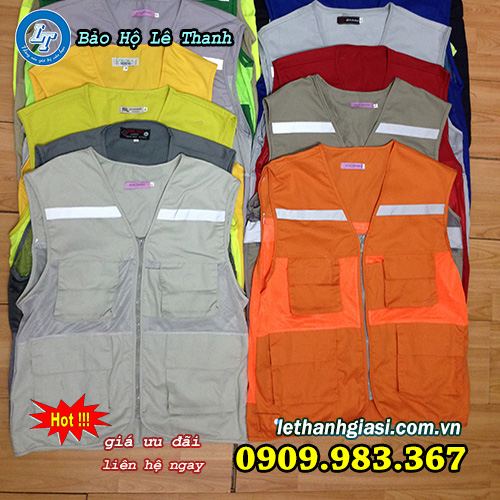 đặt mua áo phản quan gile trong xây dựng, làm việc đêm gile phản quang