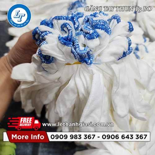 găng tay thun trắng giá sỉ T5 bo cổ tay 2 găng tay thun trắng giá sỉ T5 bo cổ tay 2