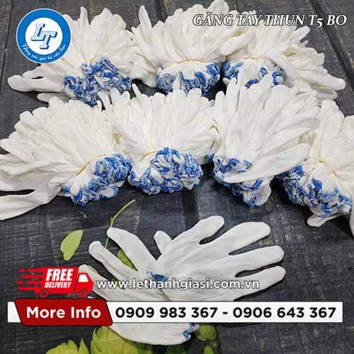 găng tay thun trắng giá sỉ T5 bo cổ tay 4 găng tay thun trắng giá sỉ T5 bo cổ tay 4