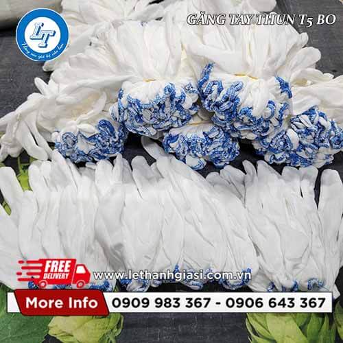 găng tay thun trắng giá sỉ T5 bo cổ tay 5 găng tay thun trắng giá sỉ T5 bo cổ tay 5