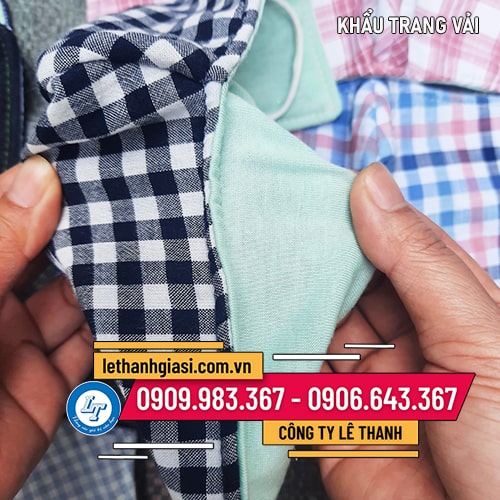 KHẨU TRANG VẢI giá sỉ chống nắng 2 lớp KHẨU TRANG VẢI giá sỉ chống nắng 2 lớp