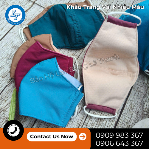 khẩu trang vải thời trang nhiều màu, giá sỉ tận kho 3 khẩu trang vải thời trang nhiều màu, giá sỉ tận kho 3