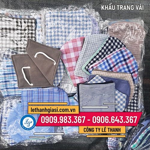 KHẨU TRANG VẢI giá sỉ chống nắng 2 lớp KHẨU TRANG VẢI giá sỉ chống nắng 2 lớp