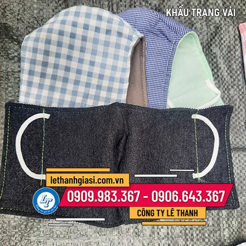 KHẨU TRANG VẢI giá sỉ chống nắng 2 lớp KHẨU TRANG VẢI giá sỉ chống nắng 2 lớp