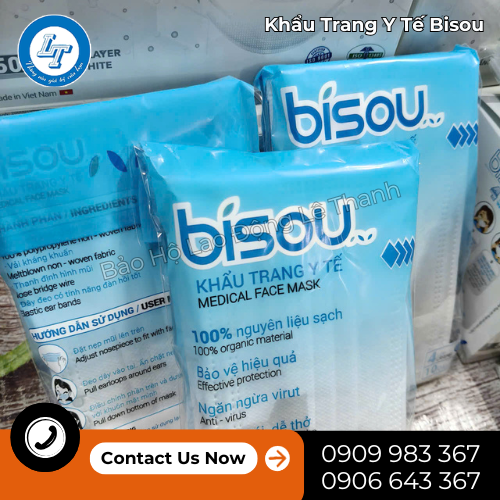 khẩu trang y tế Bisou hàng đẹp, giá nhập tốt 3 khẩu trang y tế Bisou hàng đẹp, giá nhập tốt 3