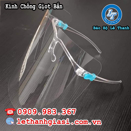kính chống giọt bắn chống bụi, chống vi khuẩn tuyệt đôi mặt nạ