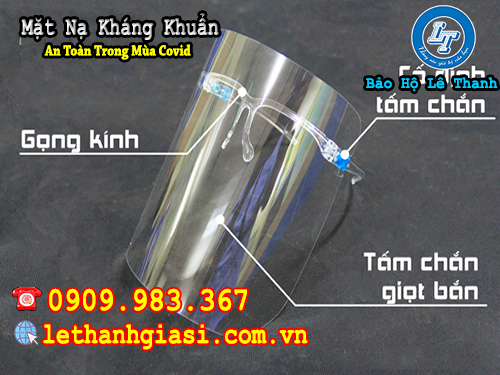 kính chống giọt bắn chống bụi, chống vi khuẩn tuyệt đối mặt nạ