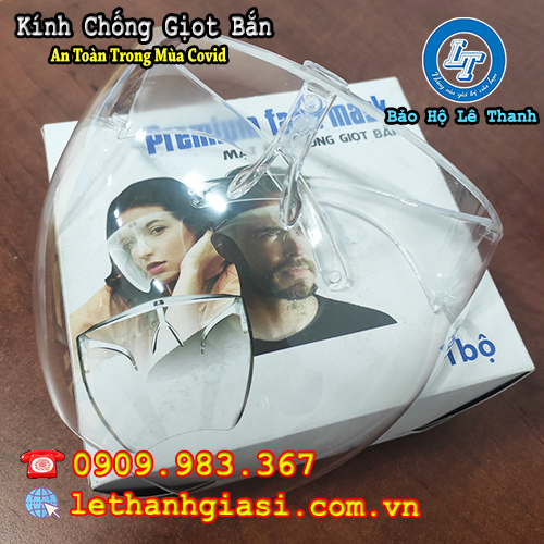 kính chống giọt bắn chống bụi, chống vi khuẩn tuyệt đối mặt nạ