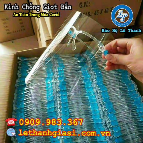 kính chống giọt bắn chống bụi, chống vi khuẩn tuyệt đối mặt nạ