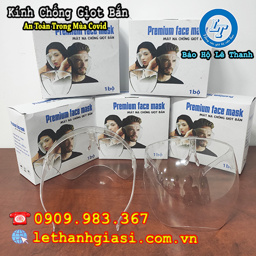 kính chống giọt bắn chống bụi, chống vi khuẩn tuyệt đối mặt nạ