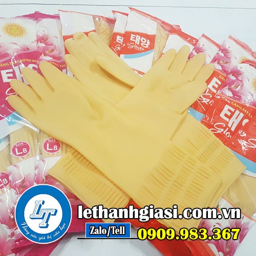 găng tay cao su mặt trời viền vân chống trơn tuột găng tay cao su mặt trời viền vân chống trơn tuột