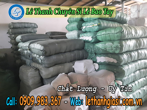 găng tay len muối tiêu đồ bảo hộ lao động hữu ích len muối tiêu