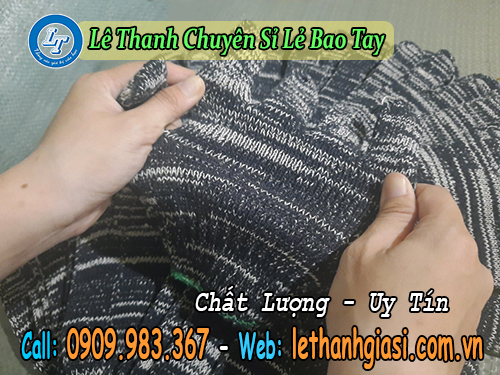 găng tay len muối tiêu đồ bảo hộ lao động hữu ích len muối tiêu