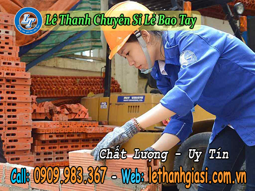 găng tay len muối tiêu đồ bảo hộ lao động hữu ích len muối tiêu
