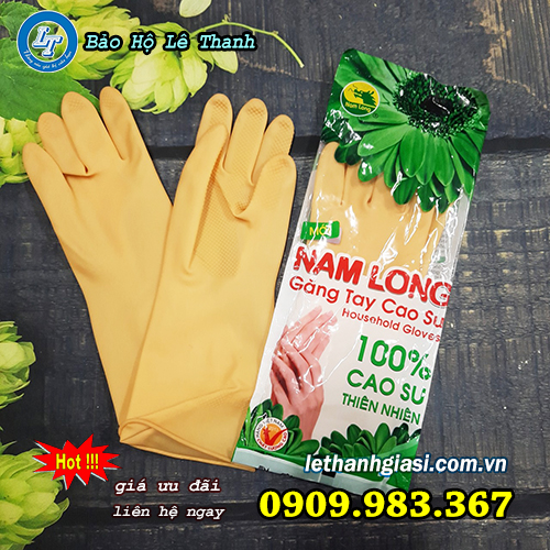 găng tay cao su nam long đủ màu sắc, đa dạng kích cỡ nam long